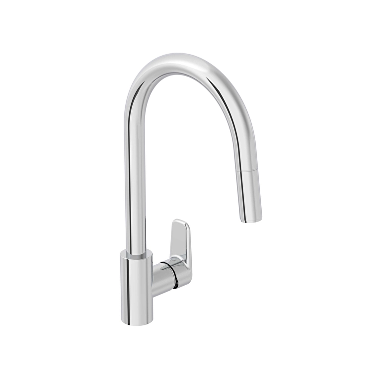 Flow Soft Eviye Bataryası Krom