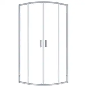 Vitra Universal Sürgülü Köşe Panel (Parlak Gümüş Profil)